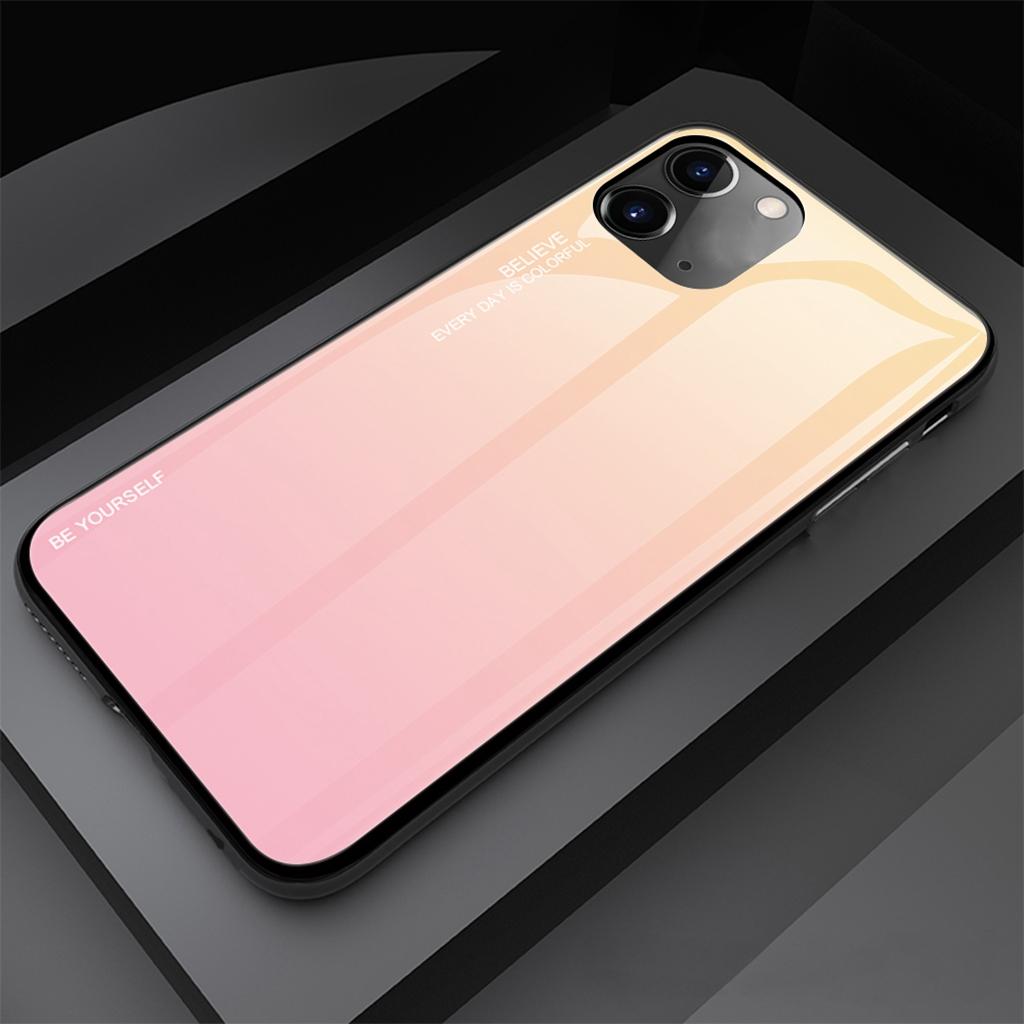 Gradient glass cover for iPhone 11 Pink 6.1 inch for iPhone 11