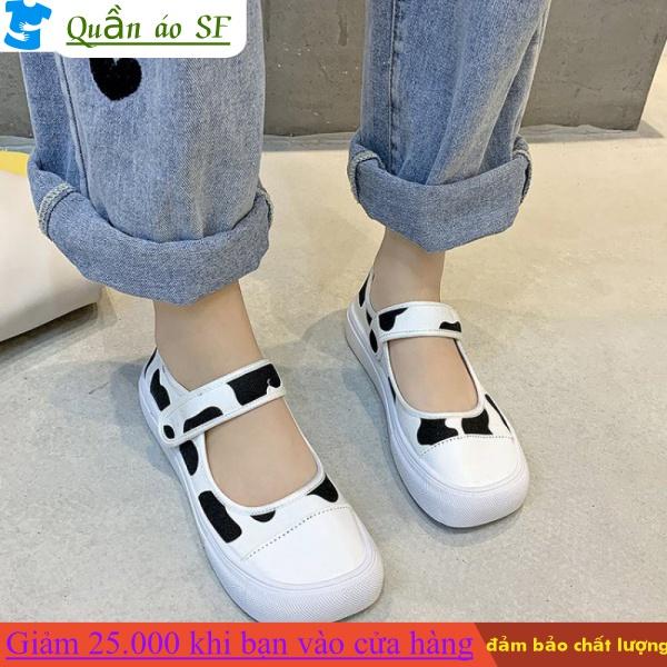 Giày Nữ Đế Thấp Mũi Vuông Thời Trang Hàn Quốc