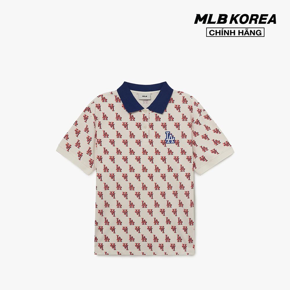 MLB - Áo polo nữ tay ngắn Classic Monogram Full Board 3FPQM0233