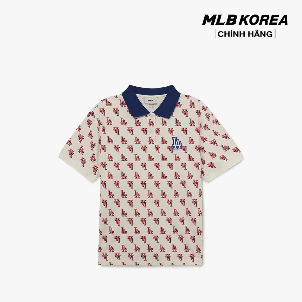 MLB - Áo polo nữ tay ngắn Classic Monogram Full Board 3FPQM0233-07CRS