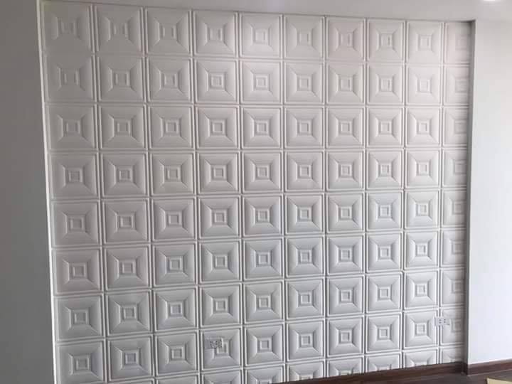 Bộ 20 Tấm Xốp Dán Tường Da Ô Vuông, Da P3