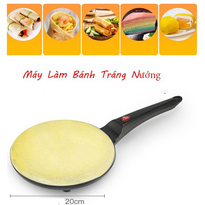 Chảo nướng bánh tráng, bánh pancake, bánh crepe  tại nhà và dễ dàng mang theo tiện lợi tại nhà