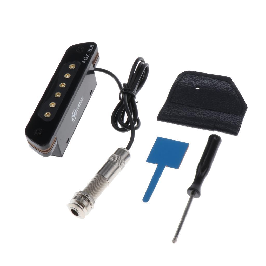 Multifunctional Soundhole Pickup Pickup for Acoustic Guitar AGX-208