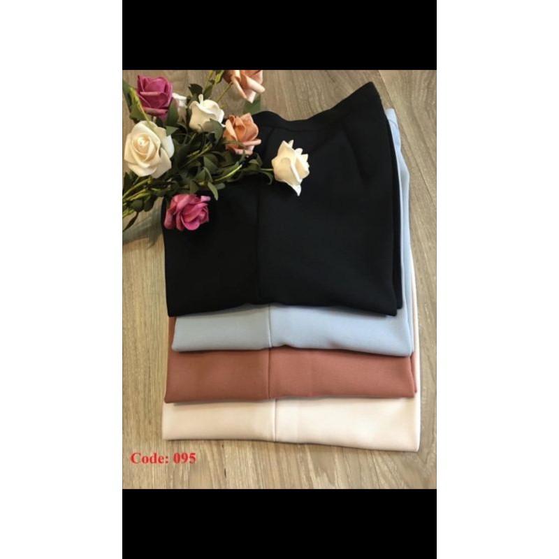 Quần baggy công sở cúc bọc loại 1