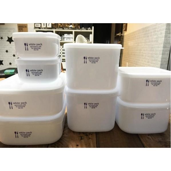 Hộp nhựa đựng thực phẩm White Pack 1L NỘI ĐỊA NHẬT BẢN