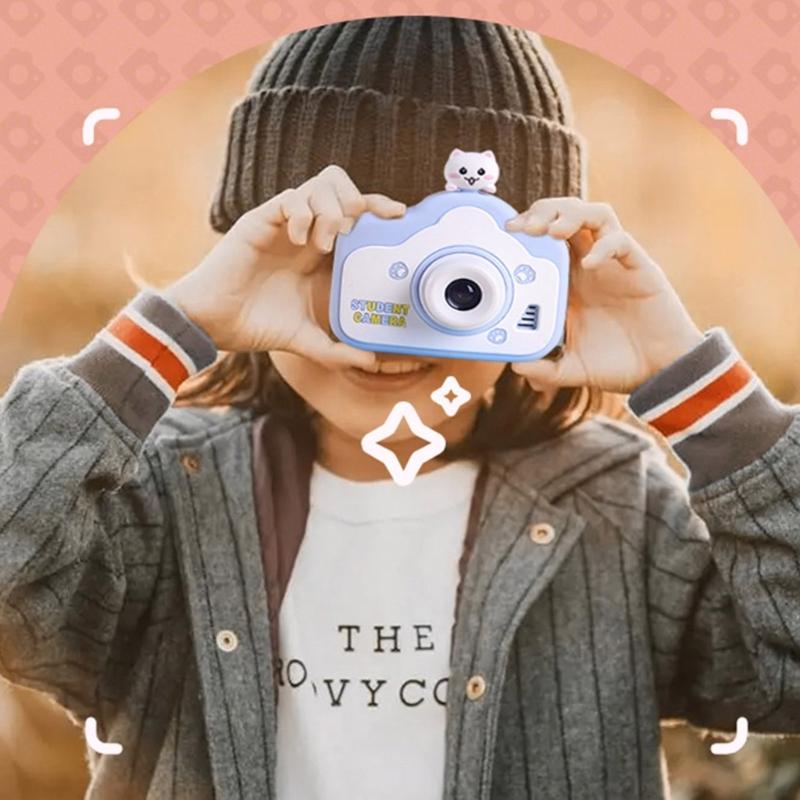 Y9RF Trẻ em Đồ chơi Trẻ em Máy ảnh kỹ thuật số dành cho bé trai 3-7 tuổi, Mini Kids Camera Màu sắc: PK
