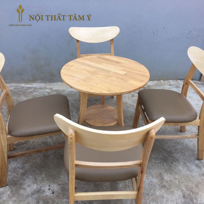 Bàn cafe 2 tầng Tròn