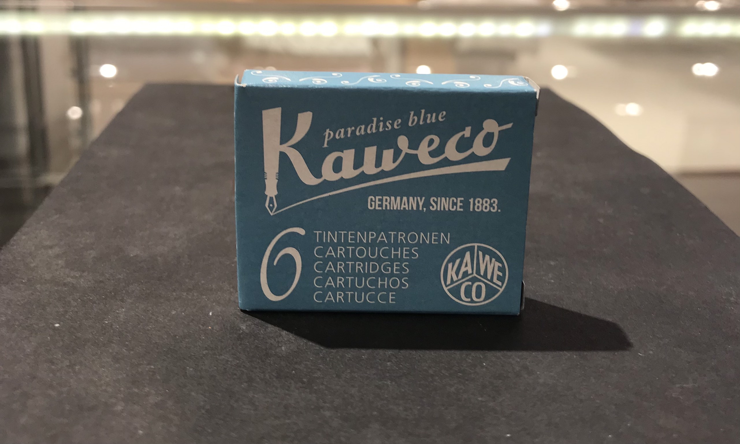 Kaweco vỉ mực 6 ống màu Paradise Blue