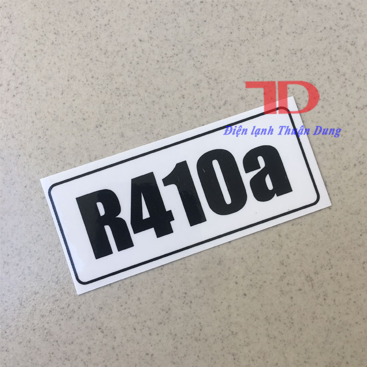 Tem trang trí Gas R410a 10.5x4.5cm