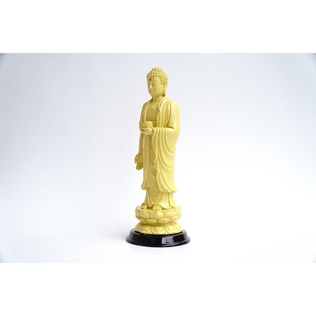 Tượng Phật A Di Đà đứng vàng đất - Cao 25cm