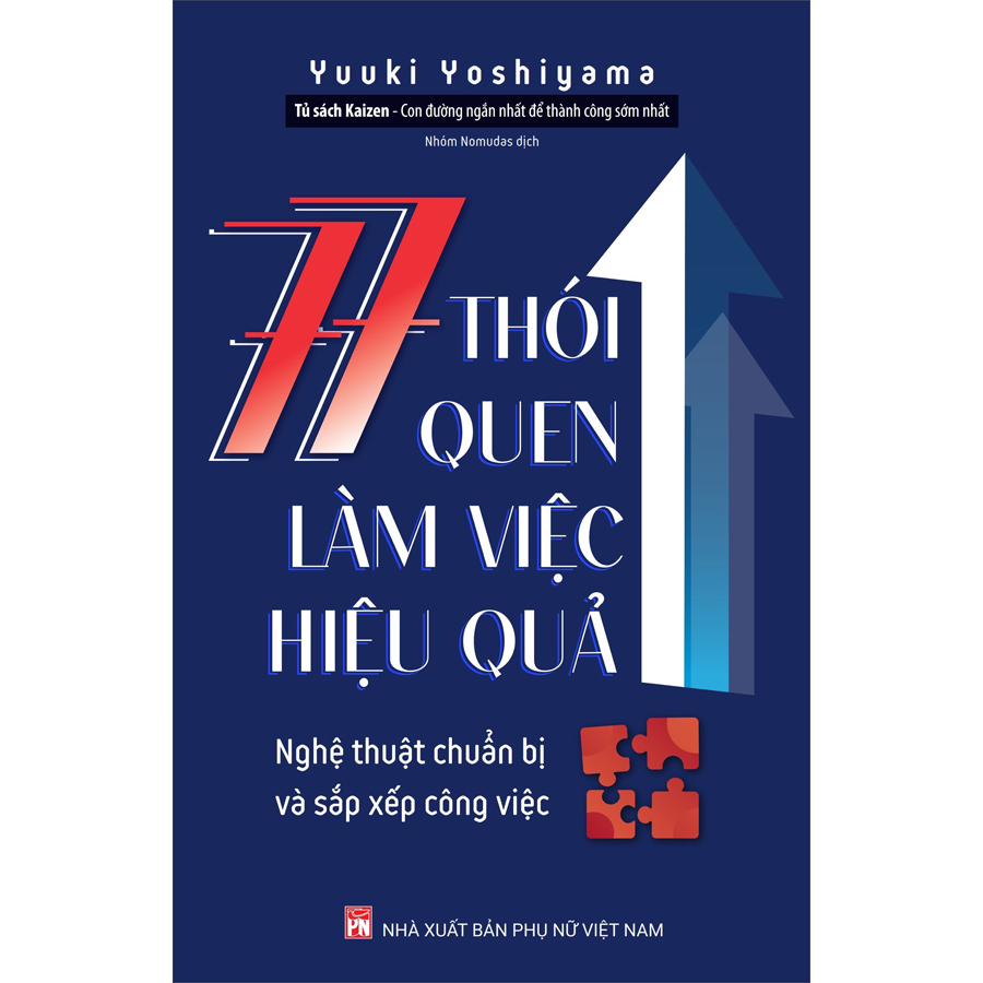 Hình ảnh Tủ Sách Kaizen - 77 Thói Quen Làm Việc Hiệu Quả: Nghệ Thuật Chuẩn Bị Và Sắp Xếp Công Việc Con Đường Ngắn Nhất Để Thành Công Sớm Nhất