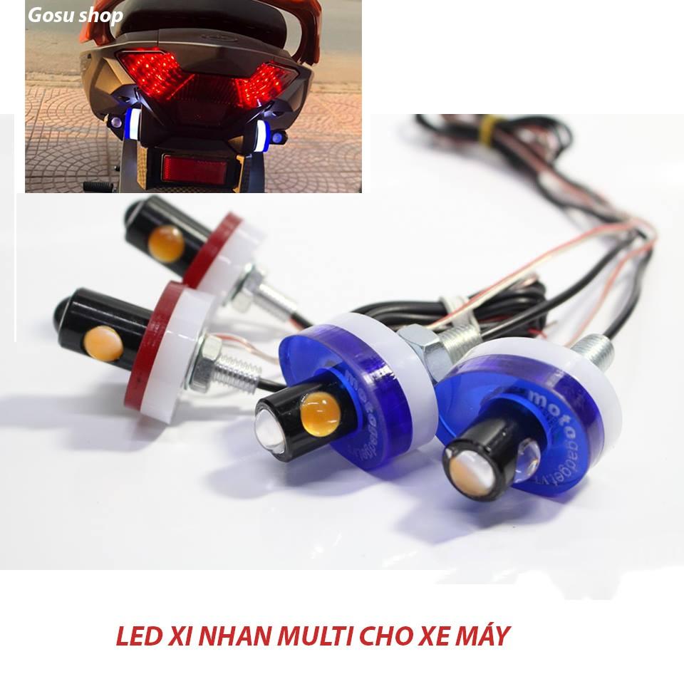 Xi nhan Multi xe máy - led đủ màu ( một cặp)