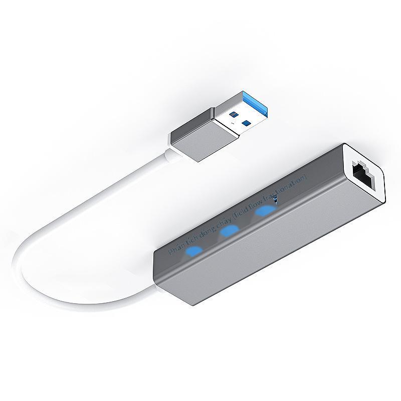 Đảm bảo chất lượng card mạng mạng có dây cổng cáp mạng chuyển đổi đế cắm usb notebook chuyển giao diện 3.0hub adapter nhánh dòng