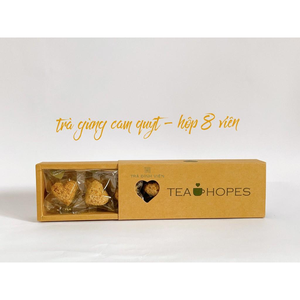 Tea Hopes - Trà gừng cam quýt mật ong 8 viên