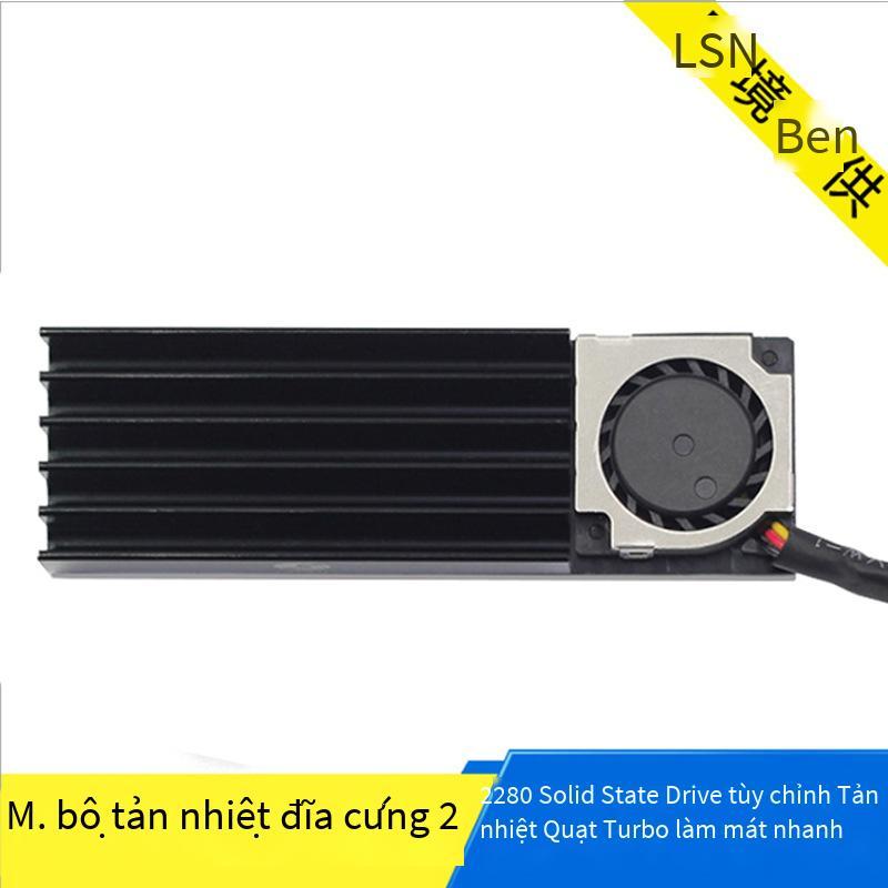 Bộ tản nhiệt đĩa cứng m.2 phong cách mới nhất Quạt làm mát SSD PCI-E NVME 2280 M.2 áo làm mát trạng thái rắn