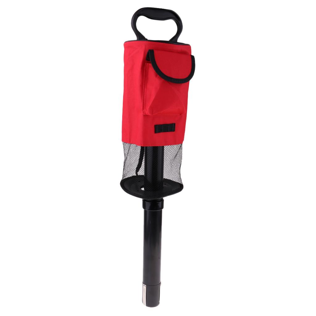 Golf Ball Picker Pick-Up Bag, Portable Practice and Range Golf Ball Retriever Storage