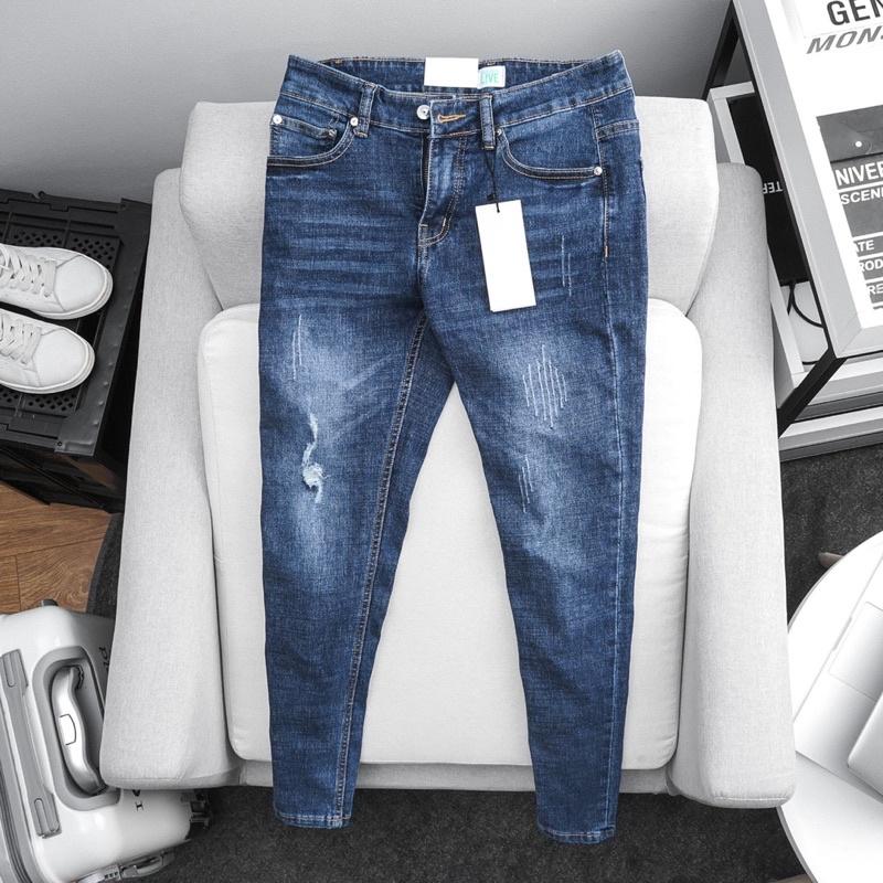 - Quần jean nam cao cấp slimfit chuẩn dáng xuất khẩu xanh rêu