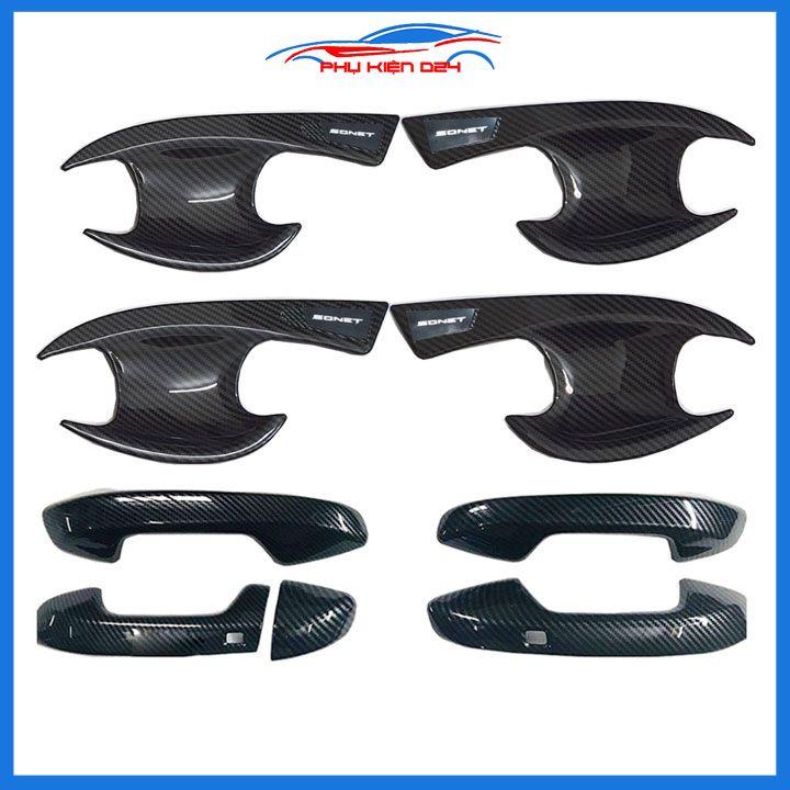 Ốp tay hõm Sonet 2021-2023 vân Cacbon bảo vệ chống trầy cửa xe
