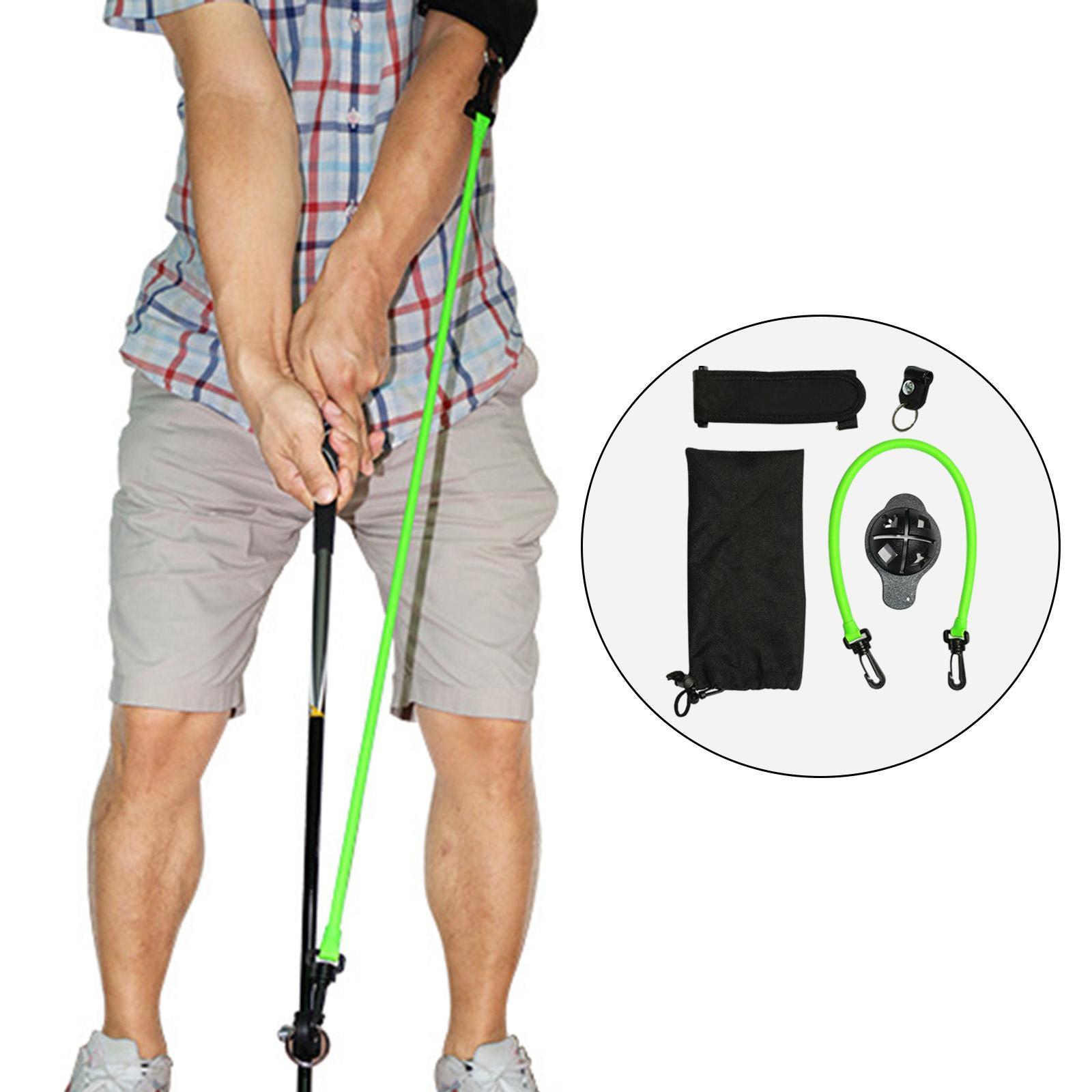 Golf Swing Trainer Training Aid Posture Elastic Resistance Rope for Indoor Outdoor