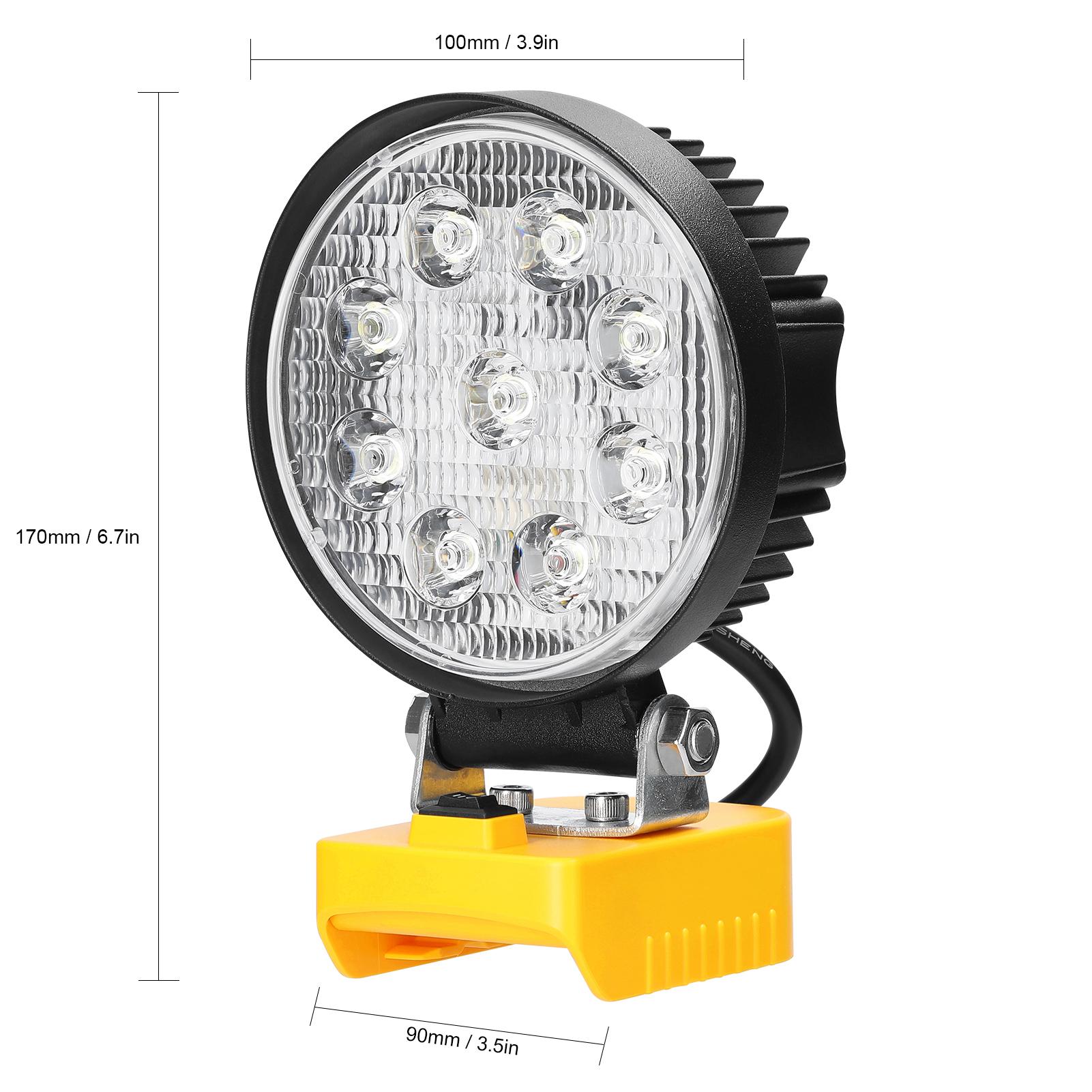 Portable Lamp Outdoor Work Light Handheld 27W Flashlight High Brightness LED Light Lithium Battery Easy Carrying Floodlight