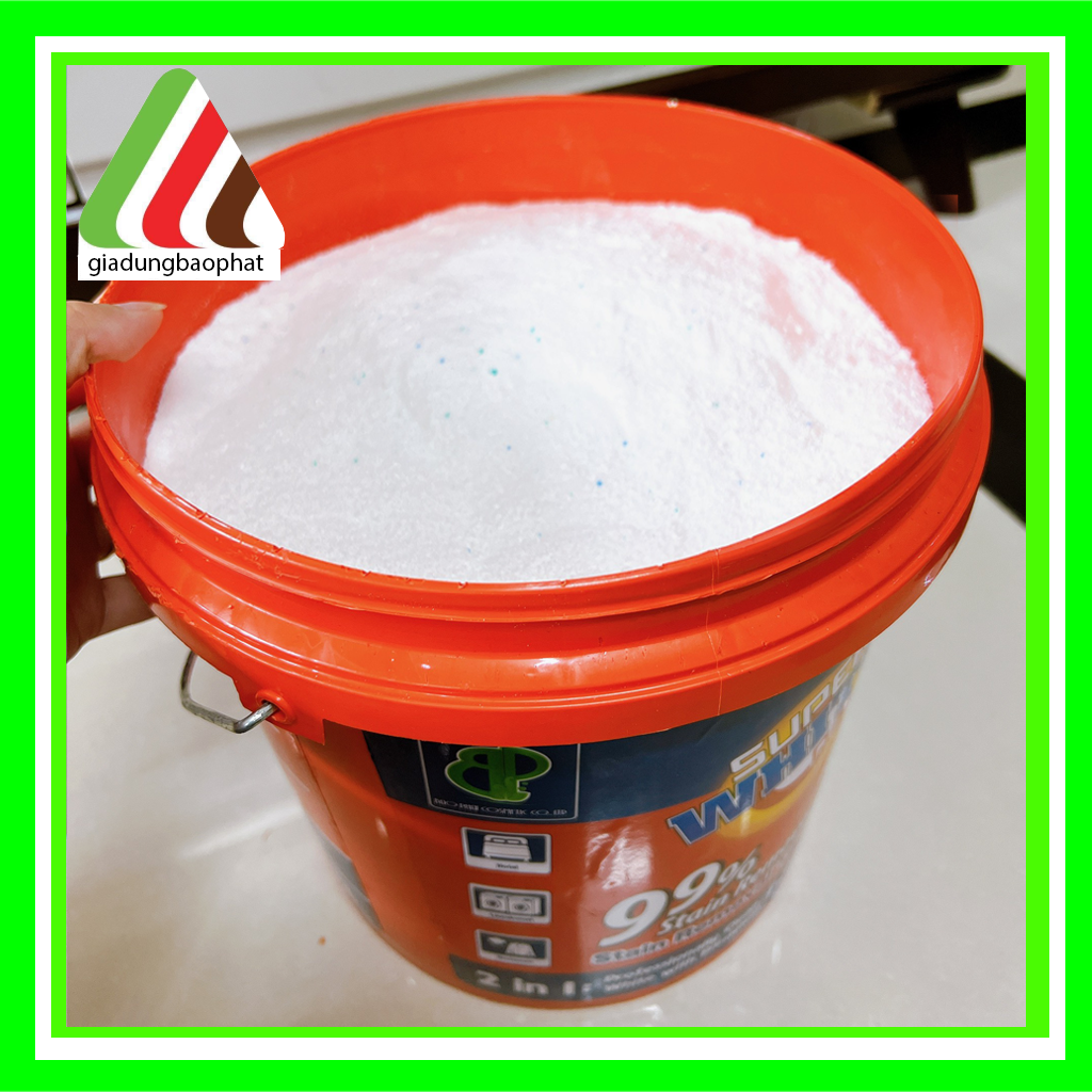 Bột Giặt Xô 9kg Super White - Tẩy Sạch Đến 99% Vết Bẩn Cứng Đầu