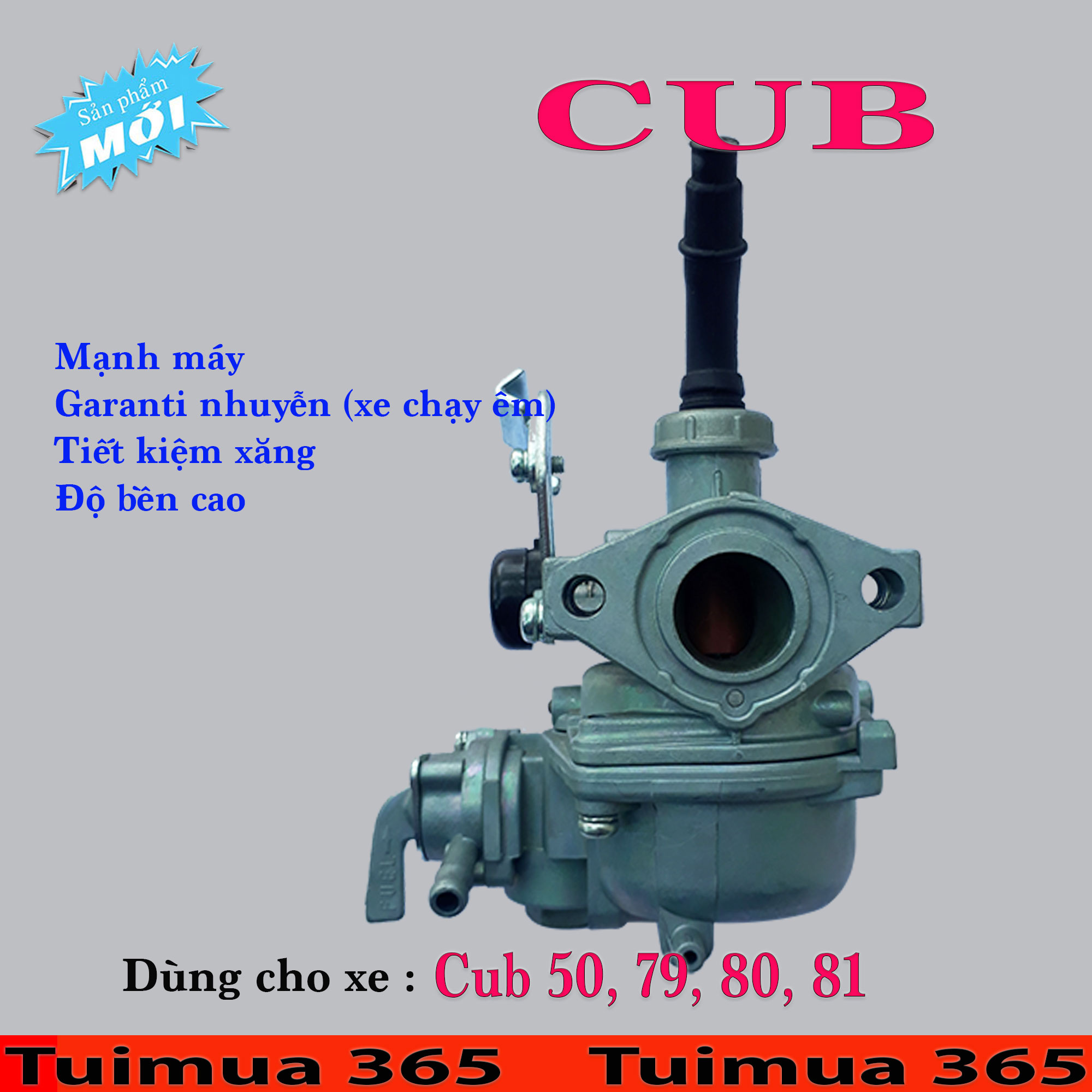 Bình Xăng Con (Bộ Chế Hòa Khí ) dành cho CUB 50CC, 79, 80, 81