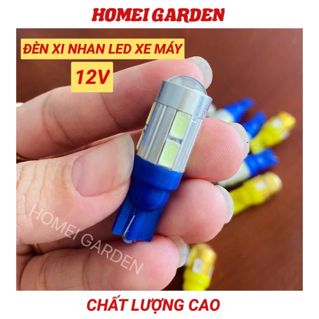 10 cái Đèn xi nhan LED xe máy 12V nhiều màu - HM0015