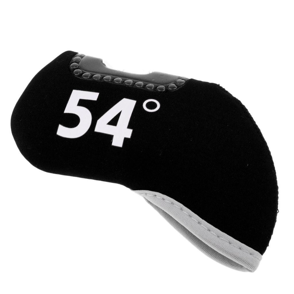 2-6pack Golf Club Iron Putter Headcover Head Cover Protector 54 Degree Black