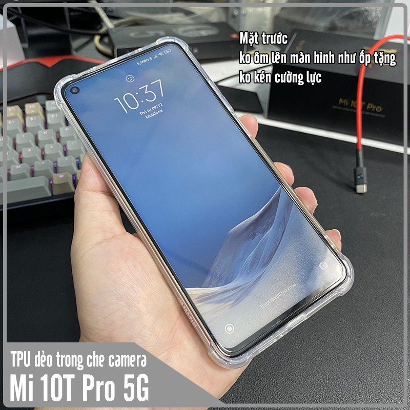 Ốp lưng cho Xiaomi Mi 10T Pro - Redmi K30S TPU Trong Suốt Che Camera