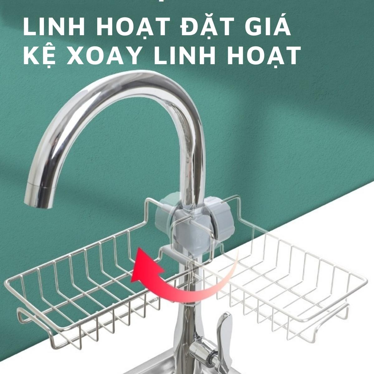 Giá Để Giẻ Rửa Bát, Nước Rửa Chén Đa Năng Inox cao cấp