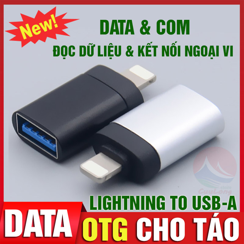 OTG Chuyển Đổi Lightning USB 3.0 Cho iOS, Đọc Ổ Đĩa USB kết nối chuột bàn phím máy ảnh đàn piano, Cáp Lightnin to USB OTG, Jack chuyển Chân Lightnin sang USB