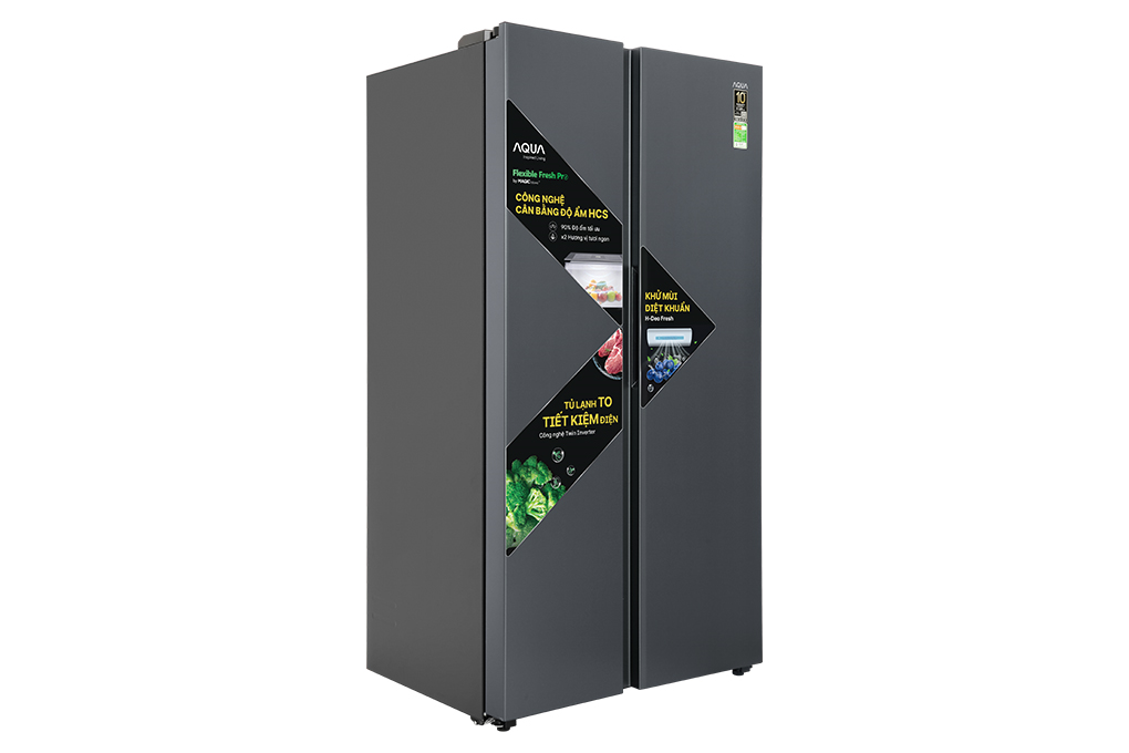 Tủ lạnh Aqua Inverter 646 lít AQR-S682XA - Hàng chính hãng - Chỉ giao HCM