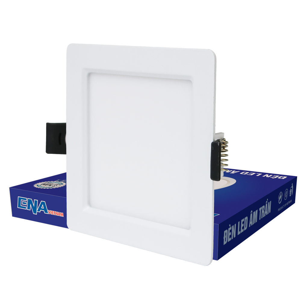 Đèn LED âm trần vuông siêu mỏng 6w ENA