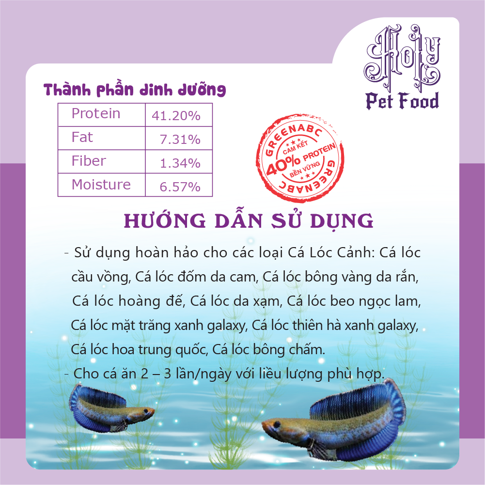 Thức ăn CÁ LÓC CẢNH - Channa Fish