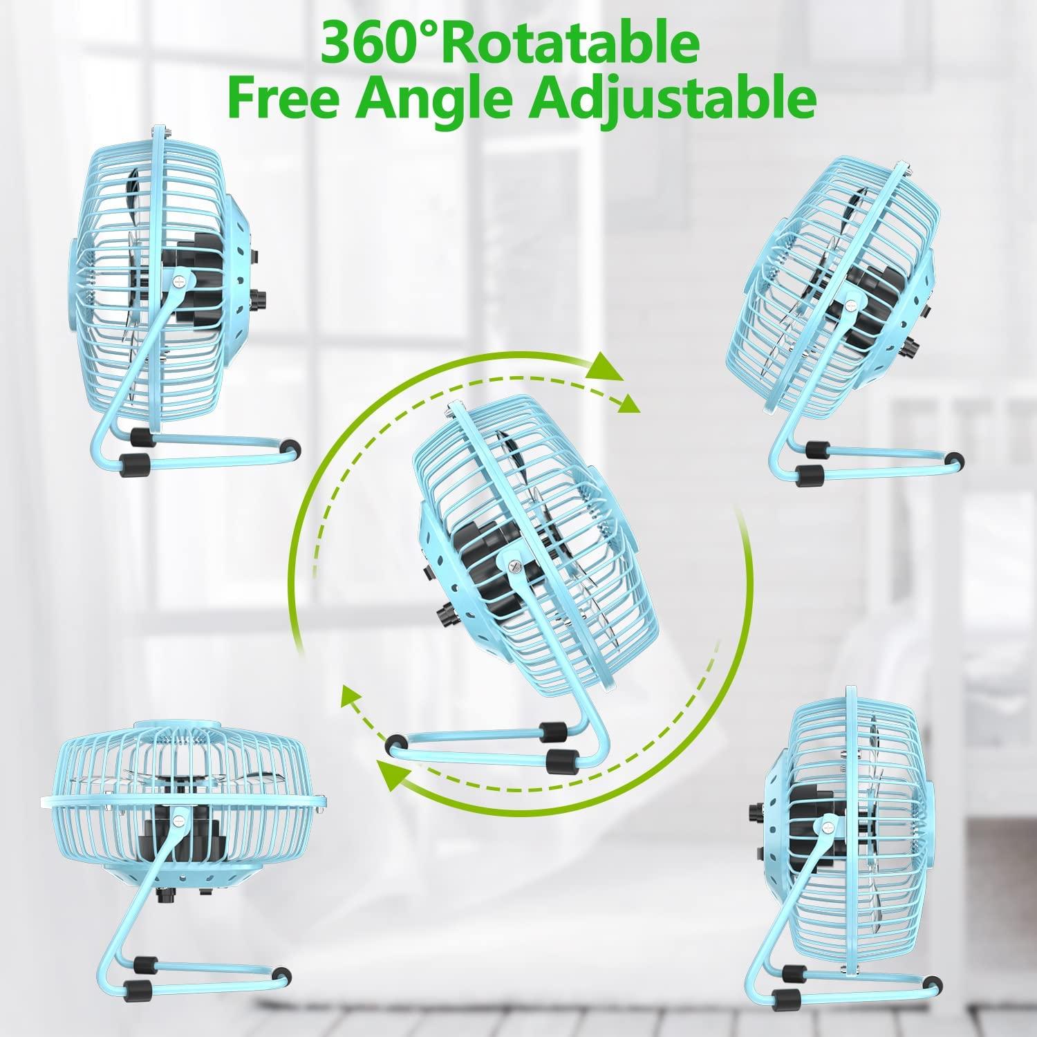 Quạt USB của mini, vòng quay 360 độ, 6 lần