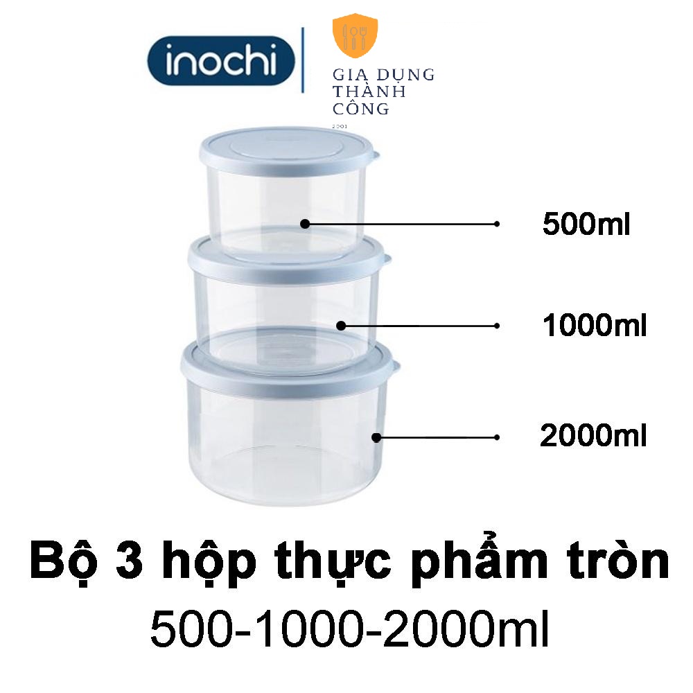 Hộp đựng thực phẩm trữ đông đựng cơm nhựa inochi trong tủ lạnh nhiều size có nắp kín khí