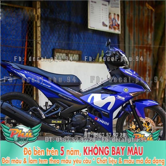 Tem rời EX 150 Movistar xanh Trắng Gp -1