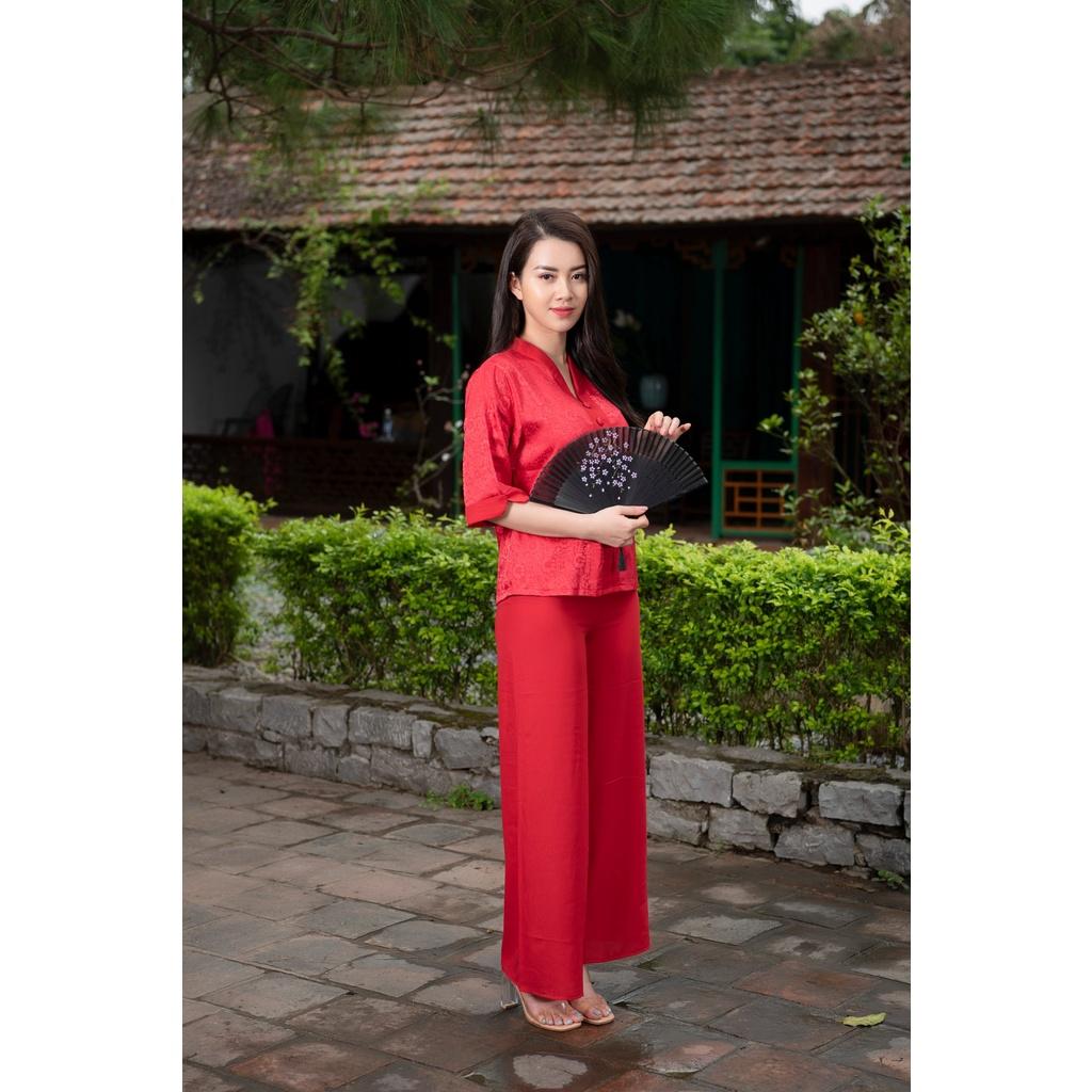 Bộ đi chùa️Hàng Cao Cấp️bộ bà ba, bộ đồ lam cho các Phật tử - Tây Phương