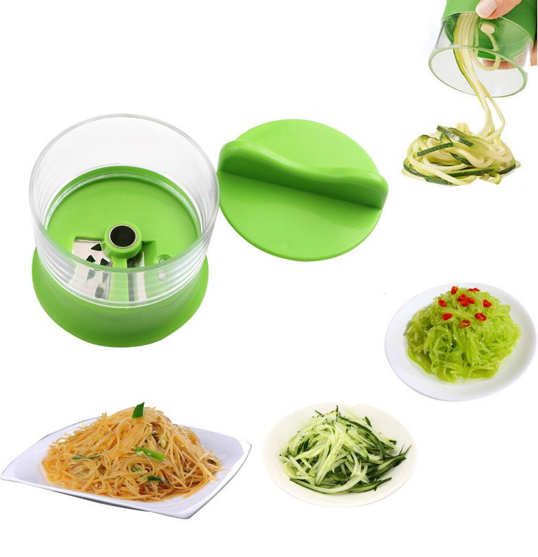 Cắt rau - Vòng xoắn 4 trong 1 Xoanh xoắn rau, rau spaghetti, xoắn ốc lát rau cho mì, cà rốt spaghetti, dưa chuột Tagliatelle