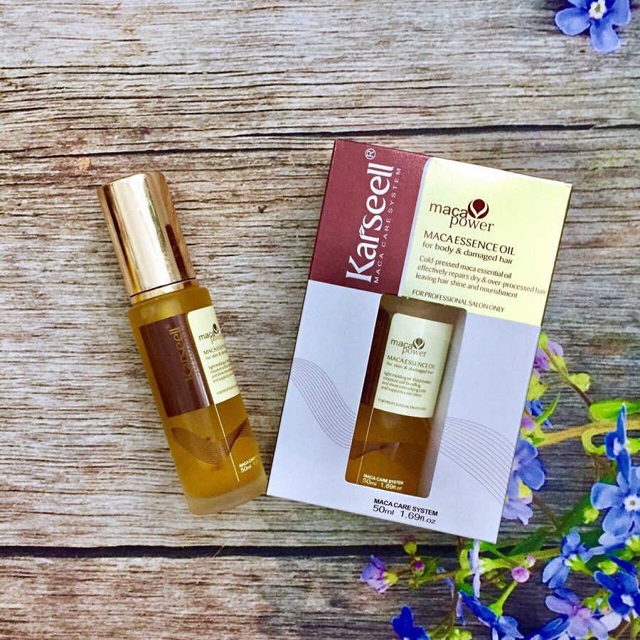 [+Tặng mũ trùm] Tinh dầu dưỡng tóc cao cấp Karseell Maca Essence Oil 50ml