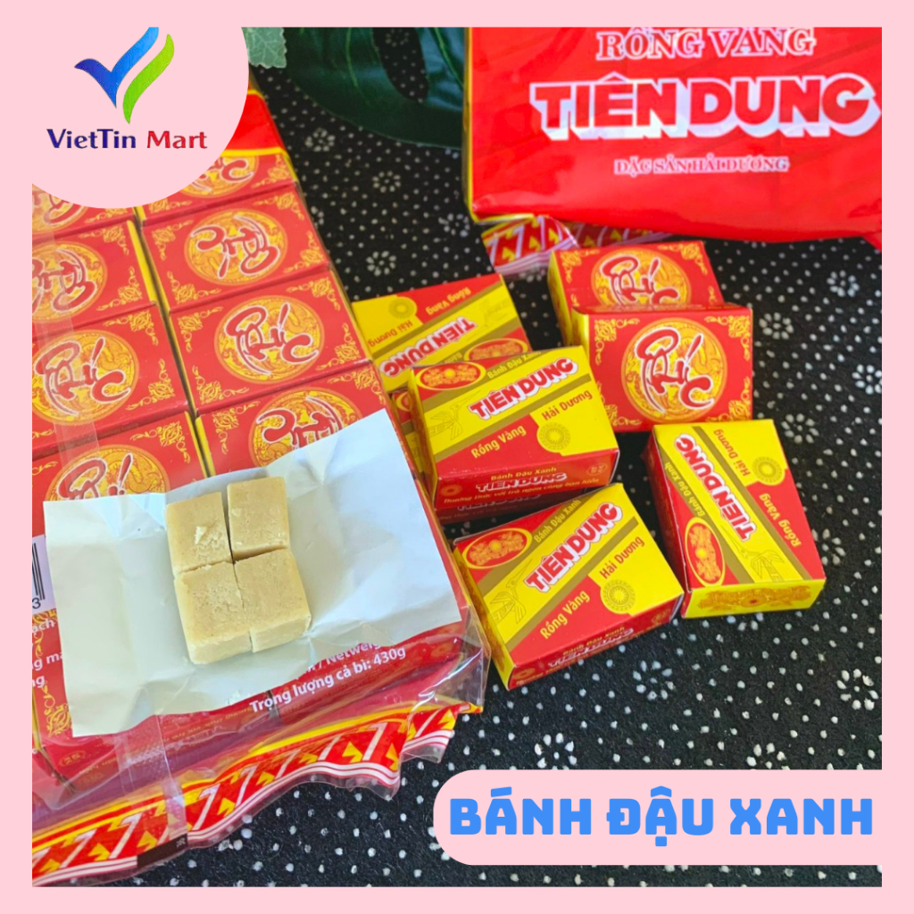 Bánh Đậu Xanh Rồng Vàng Tiên Dung 430g