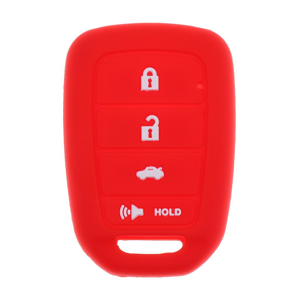 Car Key Fob Protector Silicone Case Cover 4 Buttons for