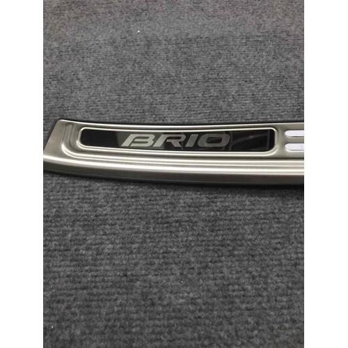 Chống trầy cốp trong + ngoài Inox dành cho HONDA BRIO 2018-2019