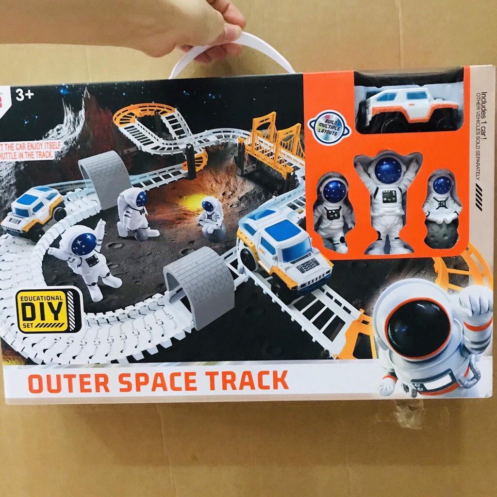 ĐỒ CHƠI LẮP RÁP ĐƯỜNG ĐUA, ĐƯỜNG RAY PHI HÀNH GIA OUTER SPACE TRACK THÁM HIỂM KHÔNG GIAN CỰC HẤP DẪN CHO BÉ KHÁM PHÁ