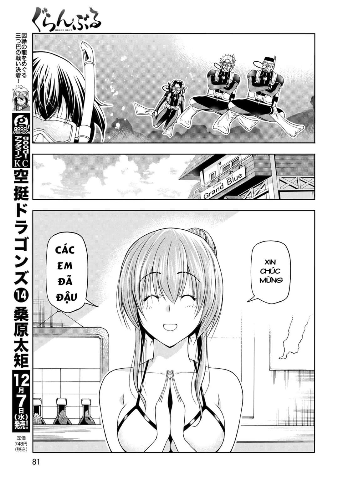 cô gái thích lặn - grand blue chapter 80 19
