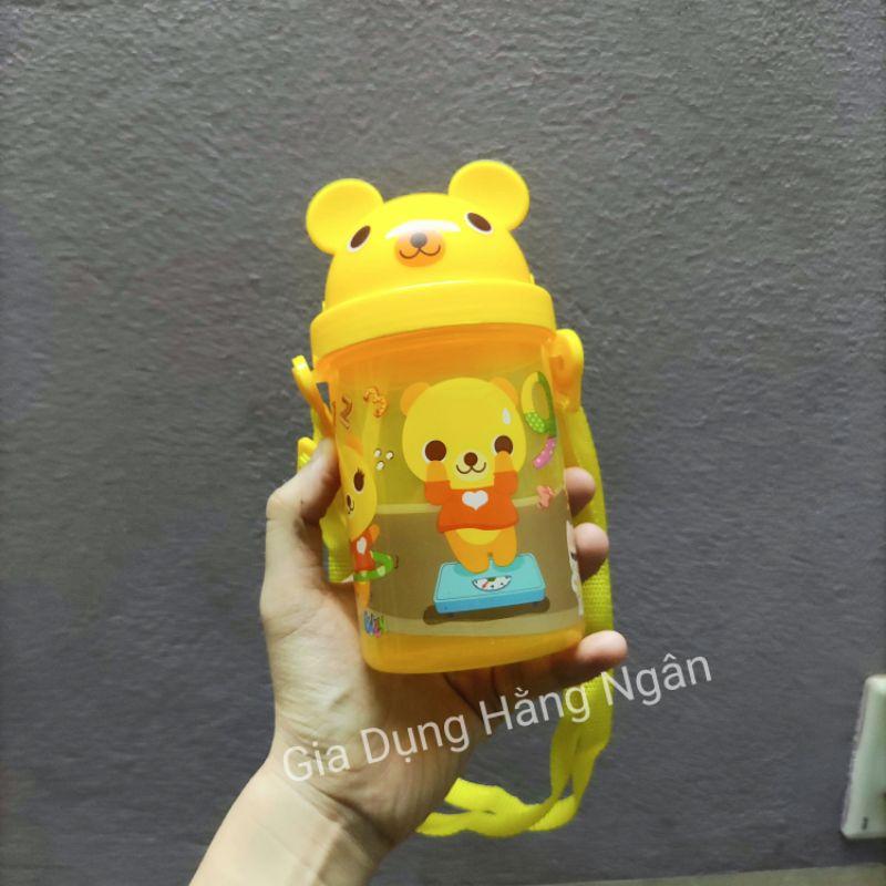 Bình nước học sinh, bình tập uống nước dễ thương cute cho bé