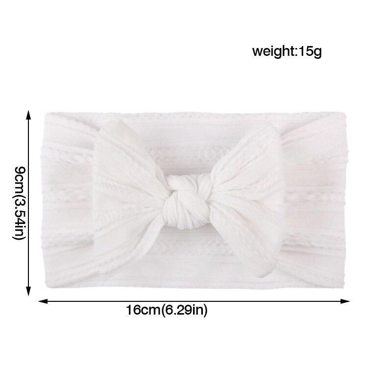 Turban Băng Đô Nơ Chất Thun Gân Mềm Mịn Cho Bé Gái 0-12 tháng