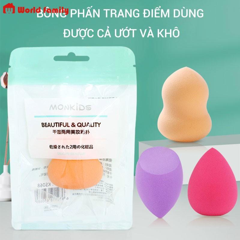 Bông mút tán kem nền hồ lô giọt nước cắt chéo bông mút trang điểm