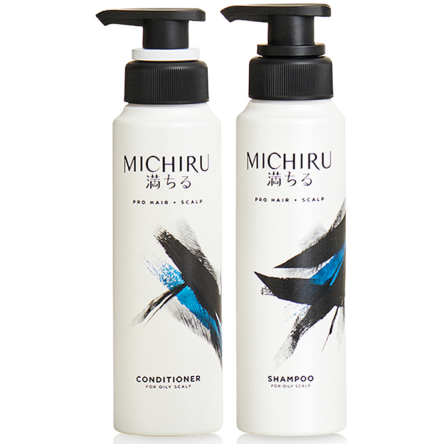 Bộ Gội Xả Michiru Ngăn Gãy Rụng 95% & Làm Dày Tóc Dành Cho Da Đầu Nhờn