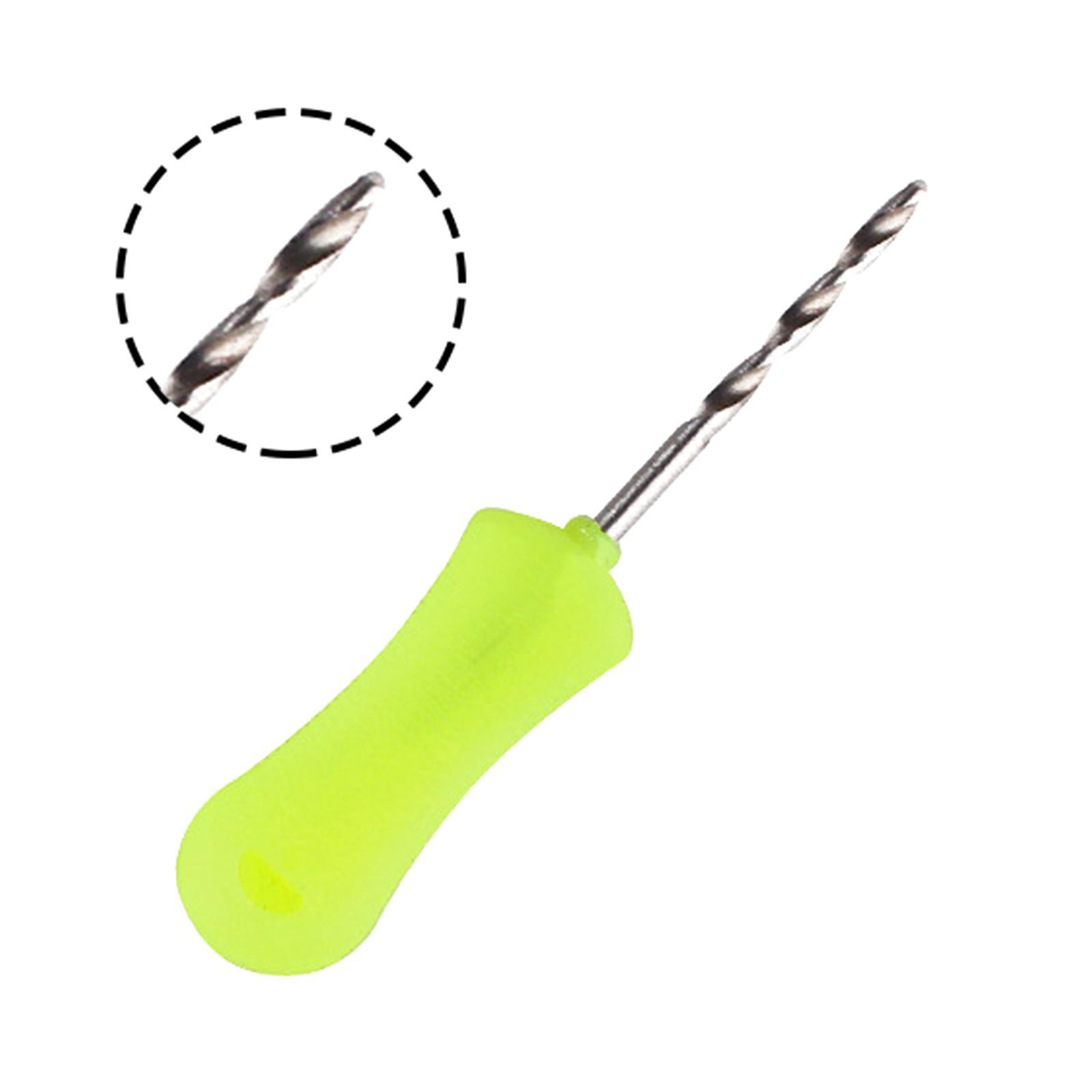 Carp Fishing Baiting Hook Portable Drill Stringer Hook Hair Drill Knot Tools Stainless Steel Fish Drill Rigging Tool